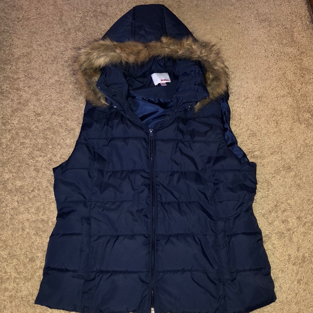 Navy blue vest
